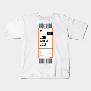 Los Angeles boarding pass Kids T-Shirt